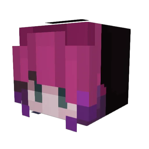 NykkyNyx Minecraft avatar head, 3D render