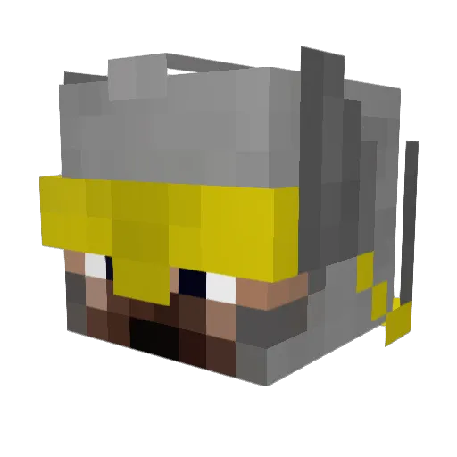 NyklVeliky Minecraft avatar head, 3D render