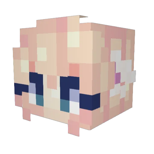 NykroCentral Minecraft avatar head, 3D render