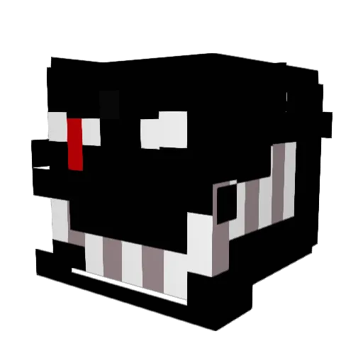 Nylek Minecraft avatar head, 3D render
