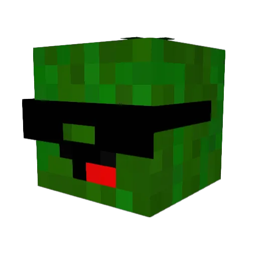 Nylex_CG Minecraft avatar head, 3D render