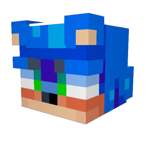 NylsonC Minecraft avatar head, 3D render