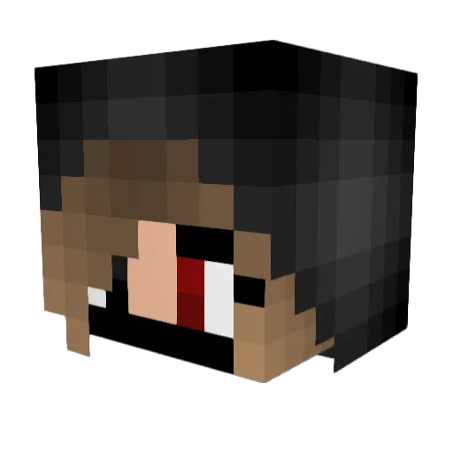 Nym56 Minecraft avatar head, 3D render