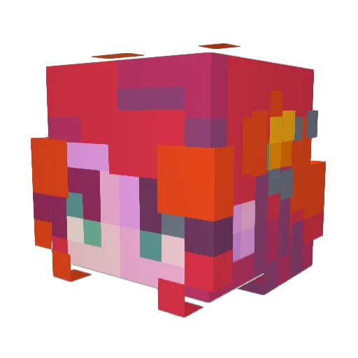 Nymasteria Minecraft avatar head, 3D render