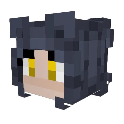 Nymeria94 Minecraft avatar head, 3D render