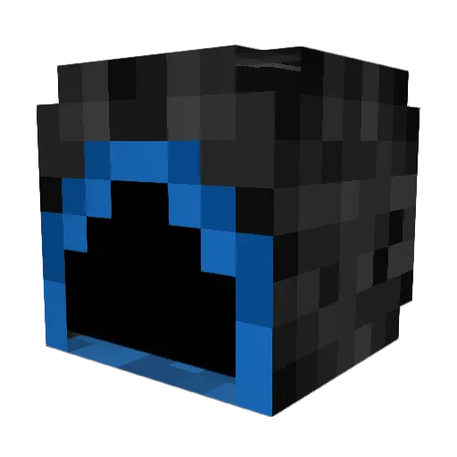 Nymmeria1 Minecraft avatar head, 3D render