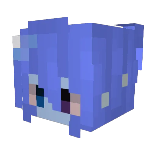 Nymmie26 Minecraft avatar head, 3D render