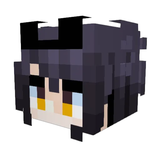 Nymphadora540 Minecraft avatar head, 3D render