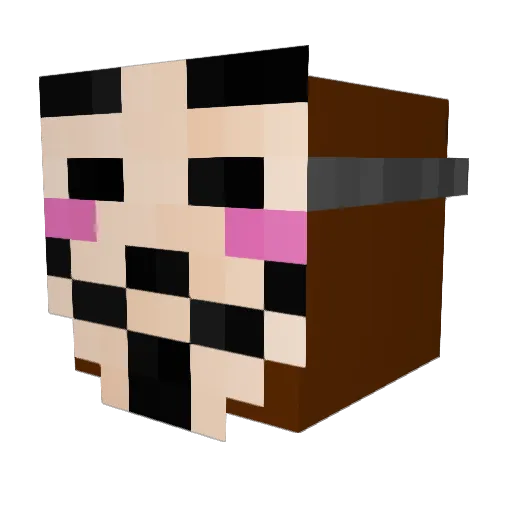 NymphadoraT_ Minecraft avatar head, 3D render