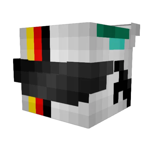 Nynkje Minecraft avatar head, 3D render