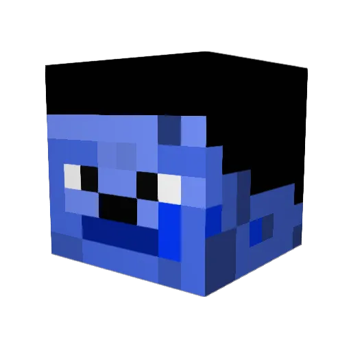 Nynlthul Minecraft avatar head, 3D render