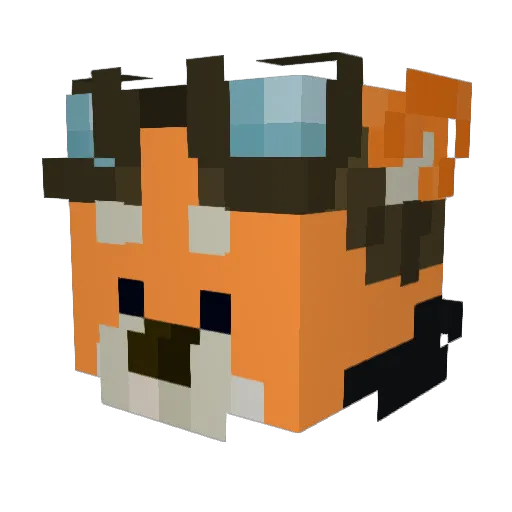 Nynrode Minecraft avatar head, 3D render