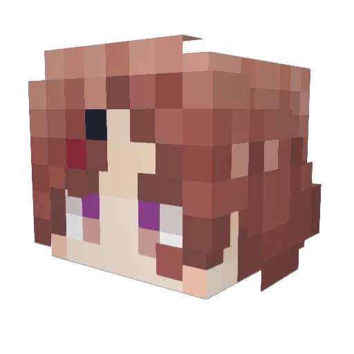 Nyon_4967 Minecraft avatar head, 3D render