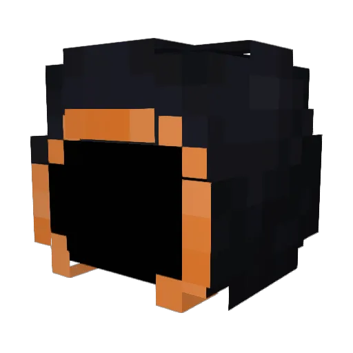 Nyosachi Minecraft avatar head, 3D render