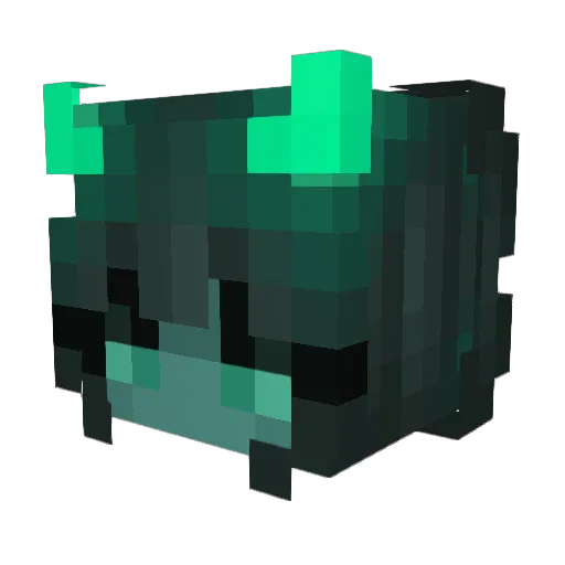 NyraFire Minecraft avatar head, 3D render