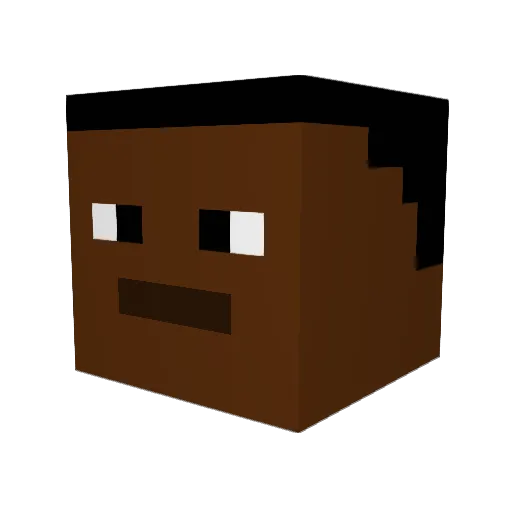 NyrhoxDictador Minecraft avatar head, 3D render
