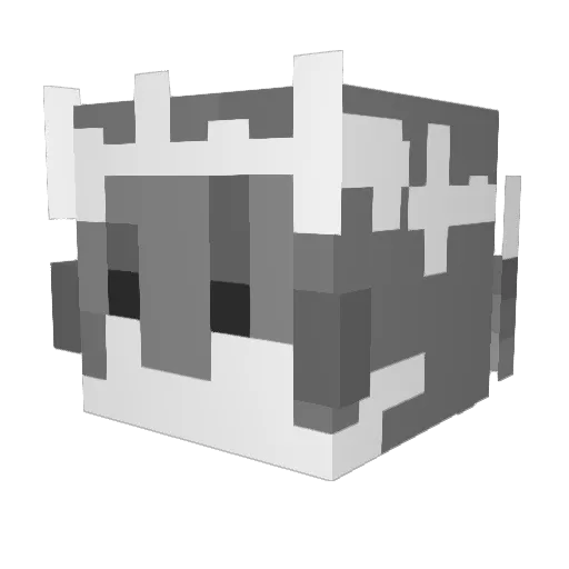 Nyrxgg Minecraft avatar head, 3D render