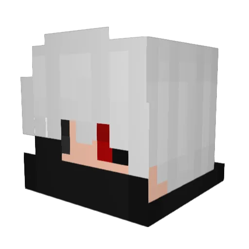 Nysce Minecraft avatar head, 3D render