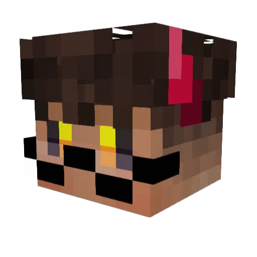 NytAzure Minecraft avatar head, 3D render