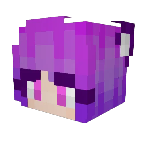 NyteByrd666 Minecraft avatar head, 3D render