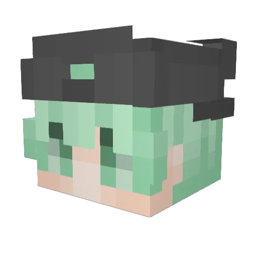 Nythew Minecraft avatar head, 3D render