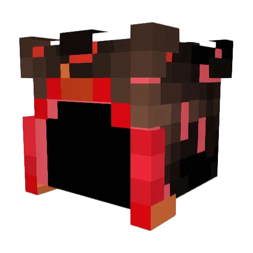 Nythom Minecraft avatar head, 3D render