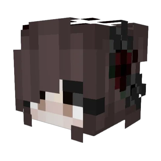 Nythriss Minecraft avatar head, 3D render