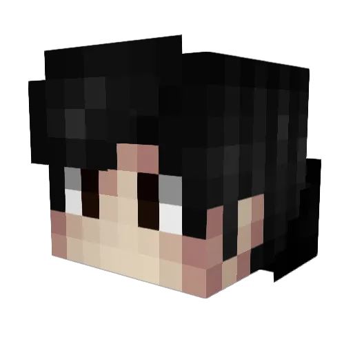 Nytmare Minecraft avatar head, 3D render