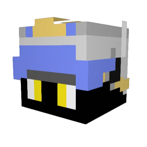 NytroFin Minecraft avatar head, 3D render