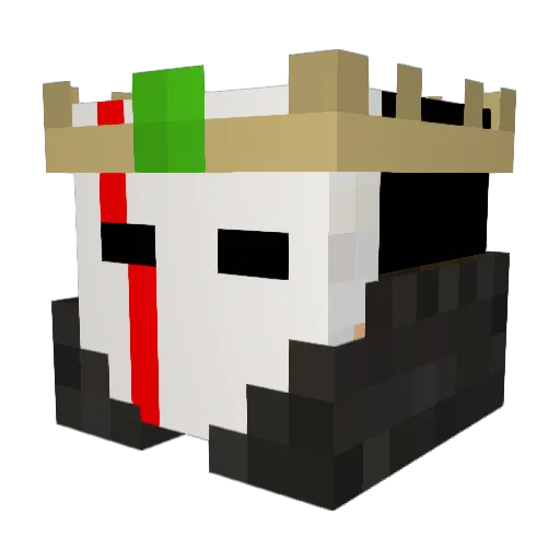 Nytroxchen Minecraft avatar head, 3D render