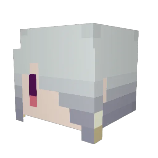 NyuOnChu Minecraft avatar head, 3D render