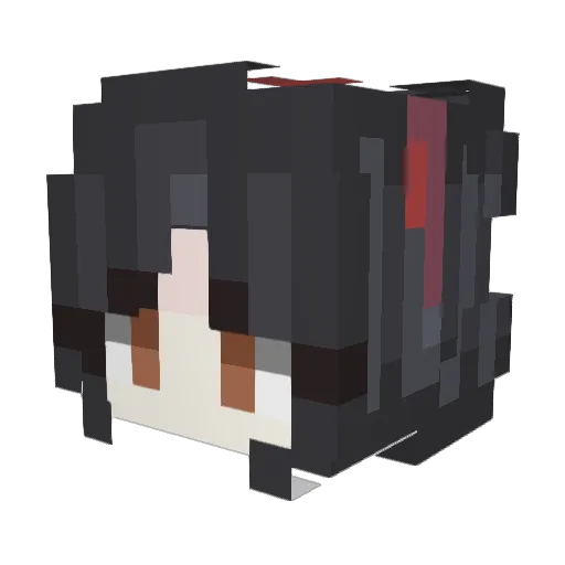 Nyu_Michaelis Minecraft avatar head, 3D render