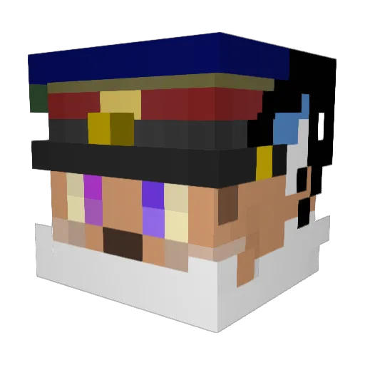 NyunKL Minecraft avatar head, 3D render