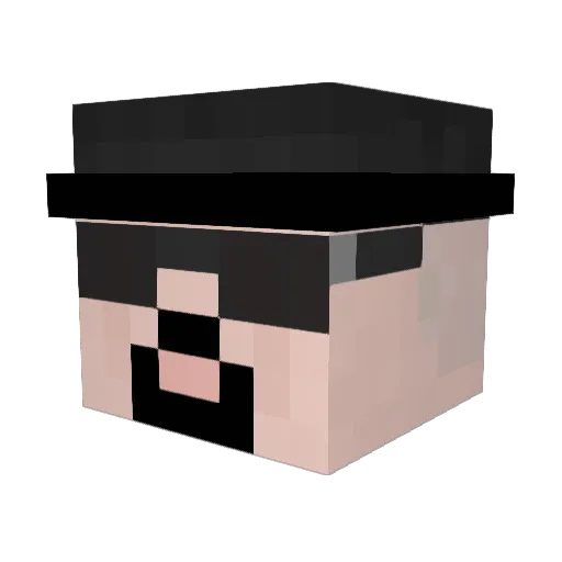 Nyurga95 Minecraft avatar head, 3D render