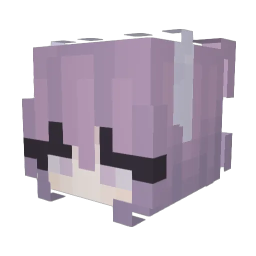 Nyvify Minecraft avatar head, 3D render