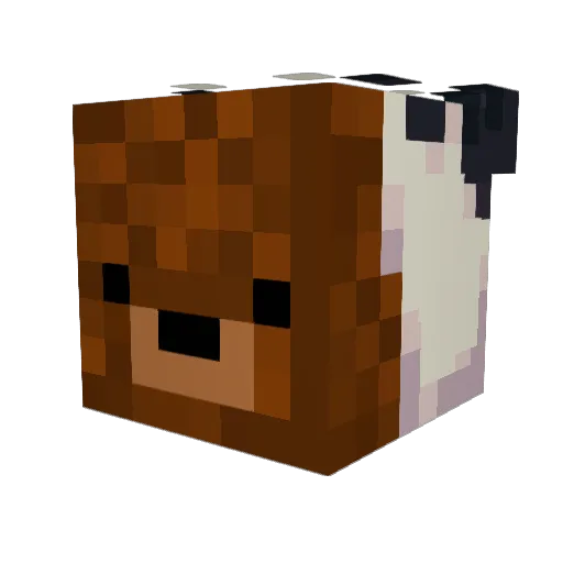 Nyx58 Minecraft avatar head, 3D render