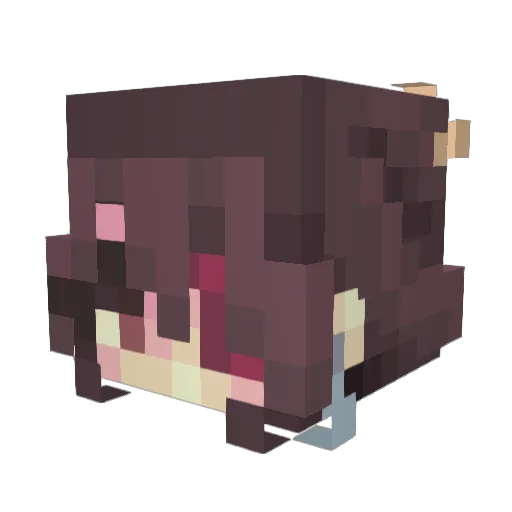 NyxAkuma Minecraft avatar head, 3D render