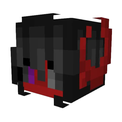 NyxDemon Minecraft avatar head, 3D render