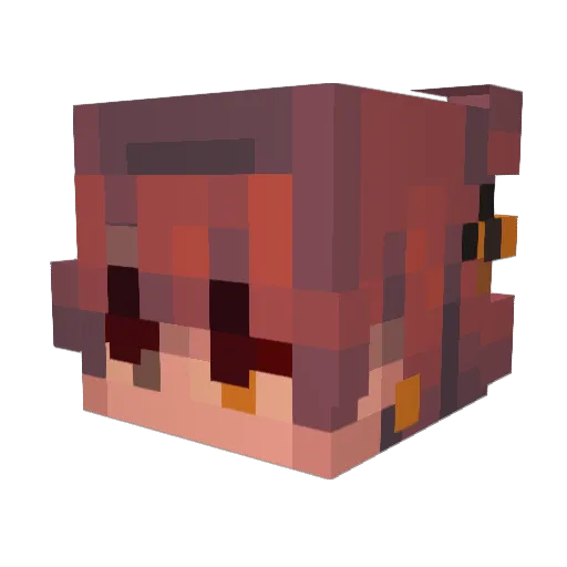 NyxDreams Minecraft avatar head, 3D render