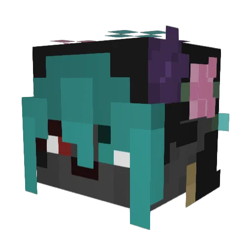 NyxGalanis Minecraft avatar head, 3D render