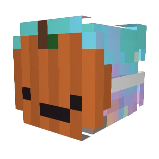 NyxMinx Minecraft avatar head, 3D render
