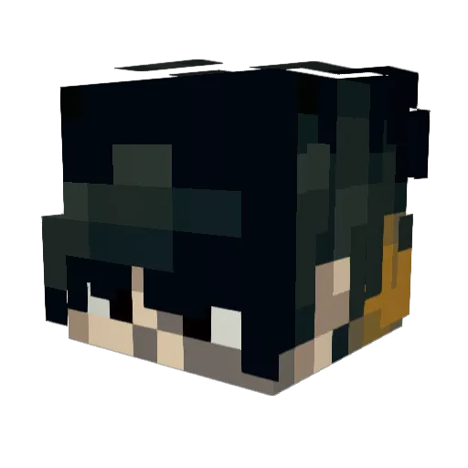 NyxMoonN Minecraft avatar head, 3D render