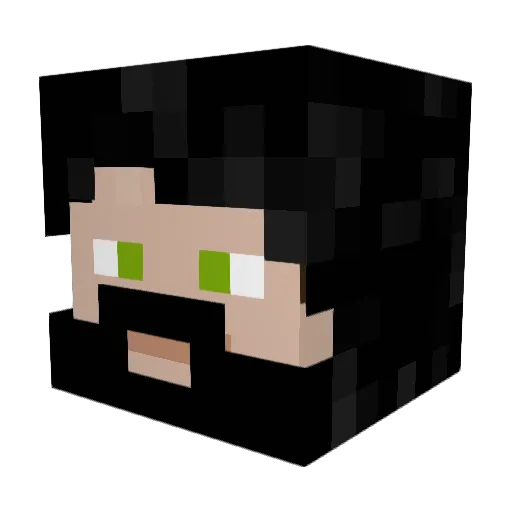 NyxNTricks Minecraft avatar head, 3D render