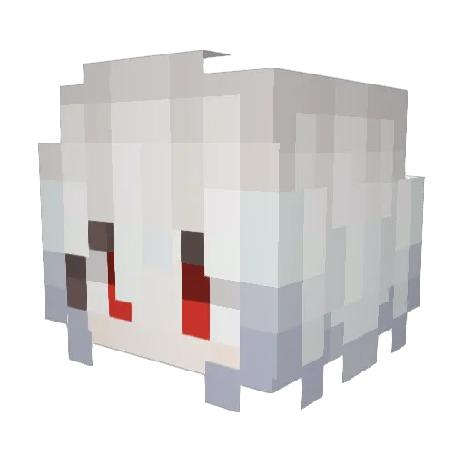 NyxNai Minecraft avatar head, 3D render