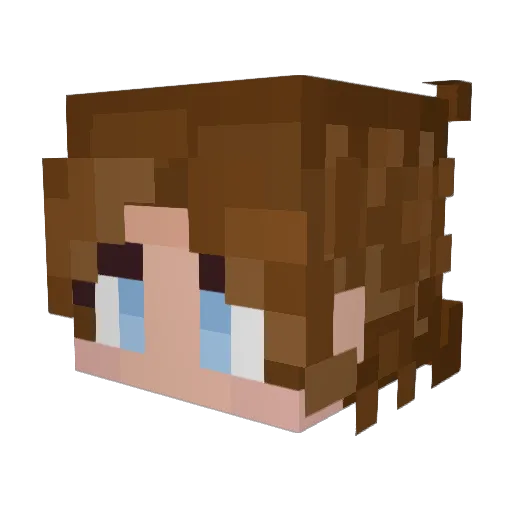 NyxNia_ Minecraft avatar head, 3D render
