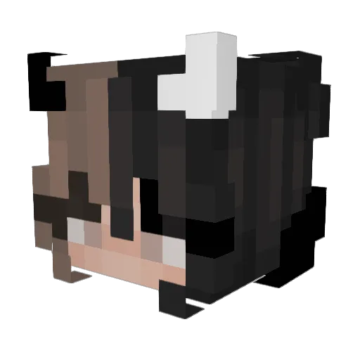 NyxTheGoddess18 Minecraft avatar head, 3D render