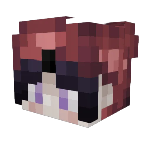 NyxTheHat Minecraft avatar head, 3D render