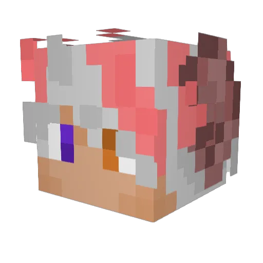 Nyx_0812 Minecraft avatar head, 3D render