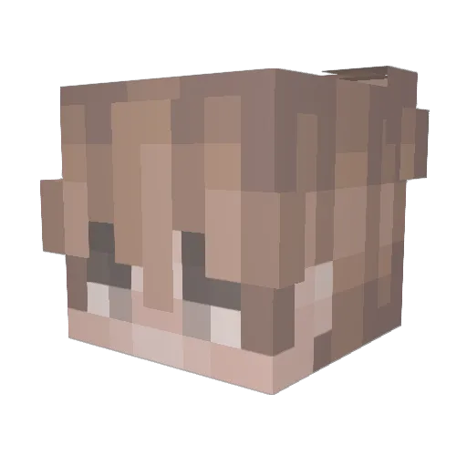 Nyx_HD Minecraft avatar head, 3D render