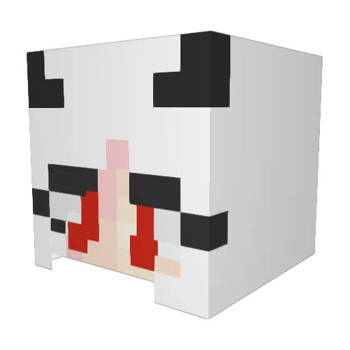 Nyx_Lycoris Minecraft avatar head, 3D render